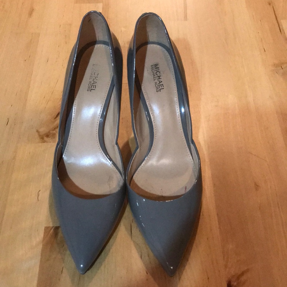 Micheal by Micheal Kors grey heels.